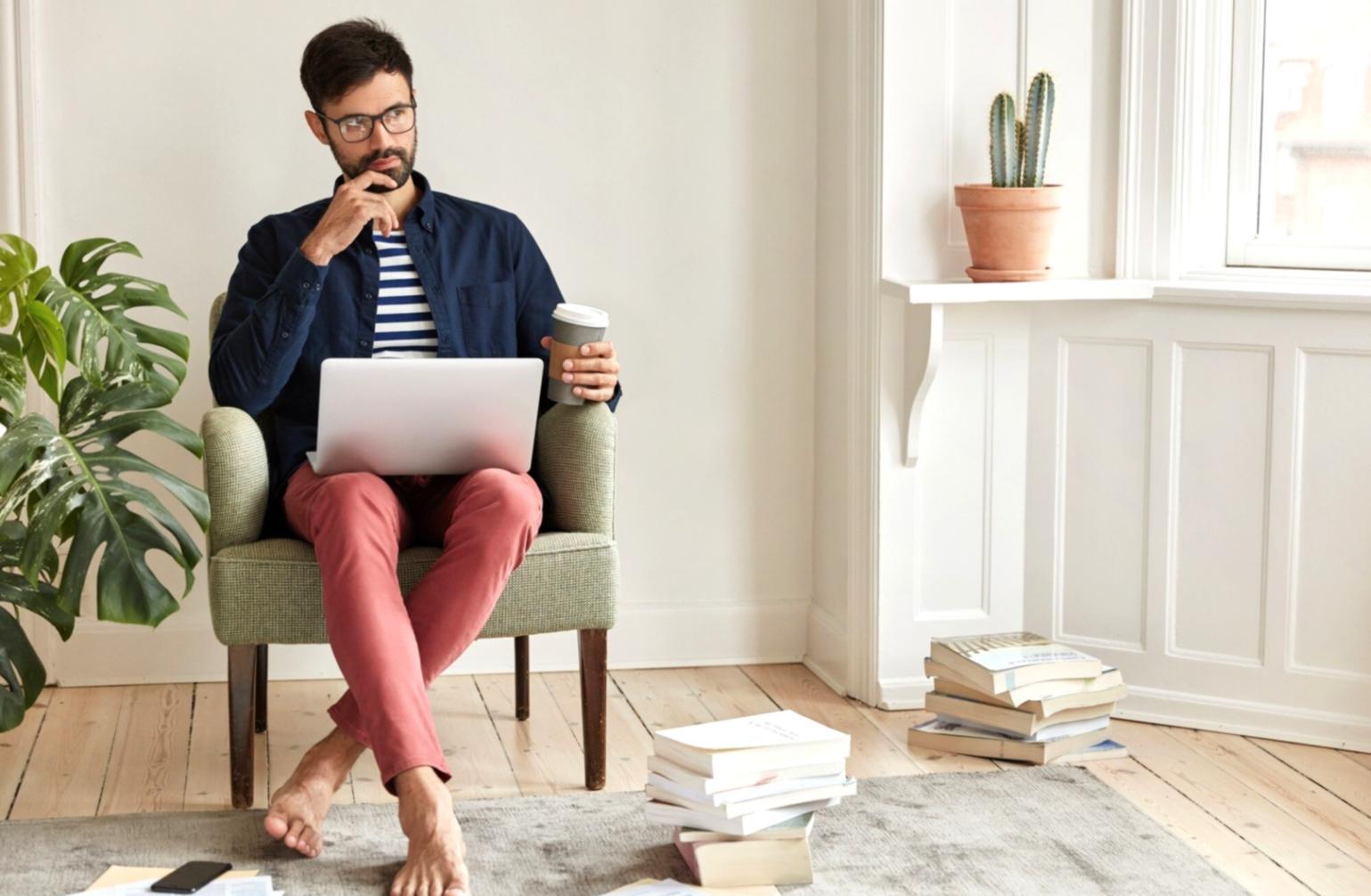 Students working on financial analysis projects